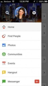 Google Plus new view